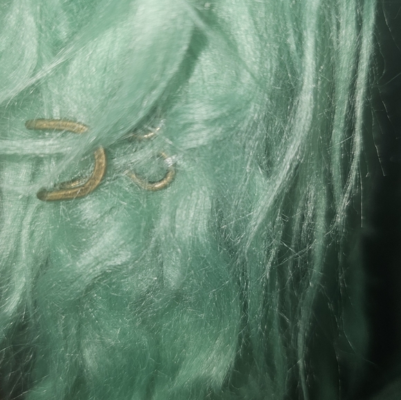 Spell Joplin Jacket Teal Fur Afghan Penny Lane Coat - Picture 12 of 12